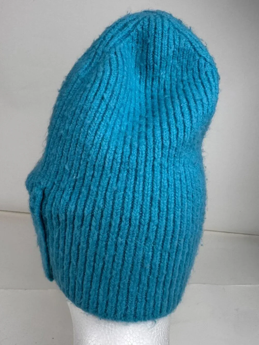 Scotch & Soda Amsterdam Couture Bright Blue Ribbed Knit Beanie Winter Hat Small